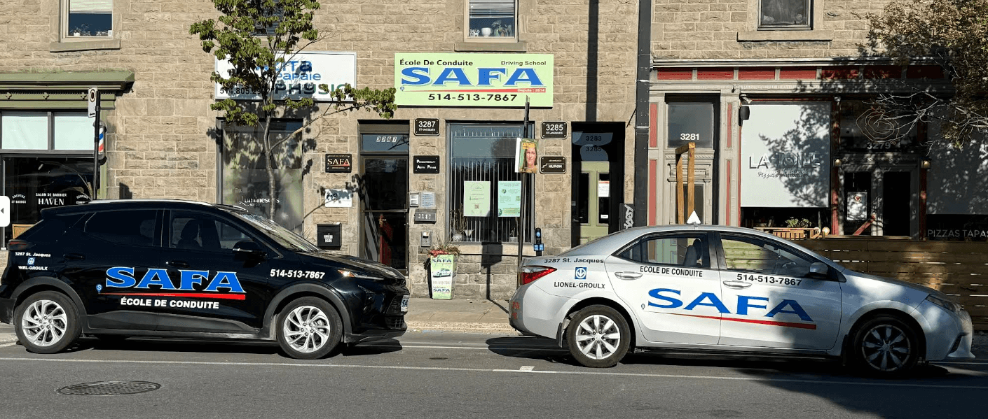 SAFA Driving School storefront Montreal